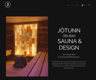 Jotunnsauna.com(Jotunn Sauna and Design) Screenshot