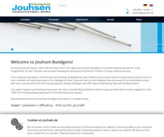 Jouhsen-Buendgens.de(Jouhsen-bÃ¼ndgens Maschinenbau GmbH â Startseite) Screenshot