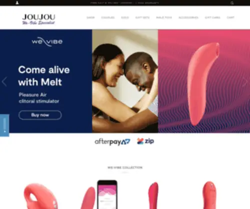 Joujouvibe.com.au(WeVibe Australia) Screenshot