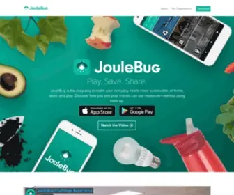 Joulebug.com(Sustainability App JouleBug) Screenshot