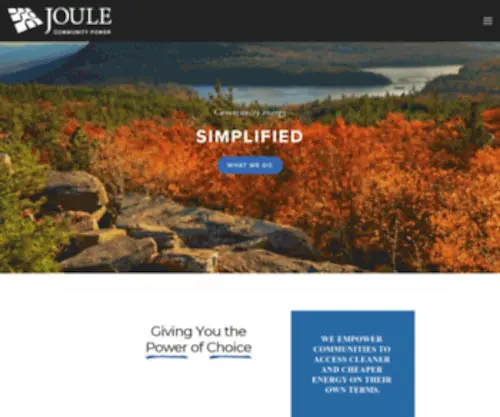 Joulecommunitypower.com(Joule Community Power) Screenshot