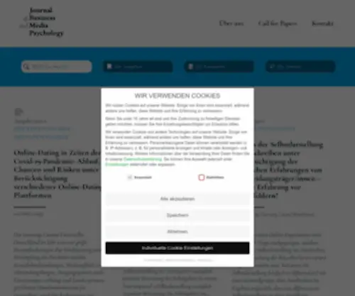 Journal-BMP.de(Journal of business and media psychology) Screenshot