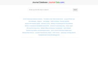 Journal-Data.com(Journal Database) Screenshot