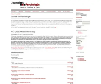 Journal-Fuer-PSYchologie.de(Journal) Screenshot