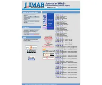 Journal-Imab-BG.org(Journal of IMAB) Screenshot
