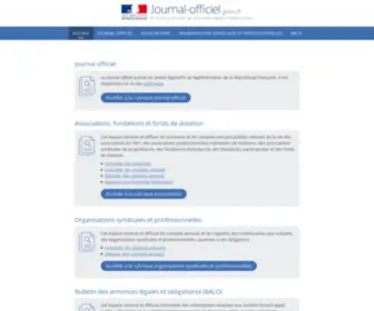 Journal-Officiel.gouv.fr(Journal Officiel) Screenshot