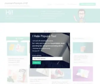 Journal-Prompts.xyz(Journal-Prompts XYZ Free Bullet Journal Printables) Screenshot