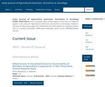 Journalajaees.com(Asian Journal of Agricultural Extension) Screenshot