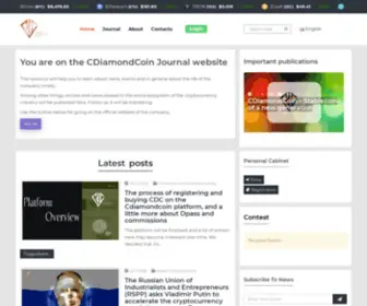 JournalCDiamondcoin.info(Главная) Screenshot