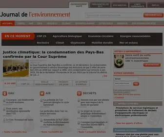 Journaldelenvironnement.net(Environnement, sant) Screenshot