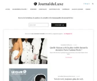Journalduluxe.fr(Luxe : Journal du luxe blog et magazine luxe de référence) Screenshot