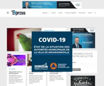 Journalexpress.ca(L'Express de Drummondville) Screenshot