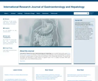 Journalirjgh.com(International Research Journal of Gastroenterology and Hepatology) Screenshot