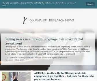 Journalismresearchnews.org(Journalism research news) Screenshot