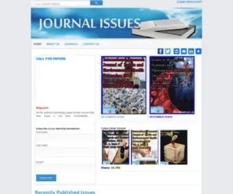 Journalissues.org(Reviewed Academic Journals in Agriculture) Screenshot