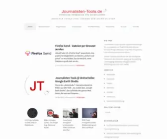 Journalisten-Tools.de(Stellt nützliche Werkzeuge für Journalisten vor) Screenshot