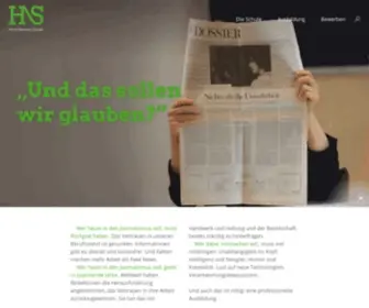 Journalistenschule.de(Startseite) Screenshot