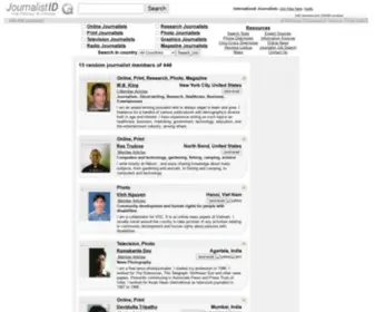 Journalistid.com(International Journalist Identification Database & Social Networking Community) Screenshot