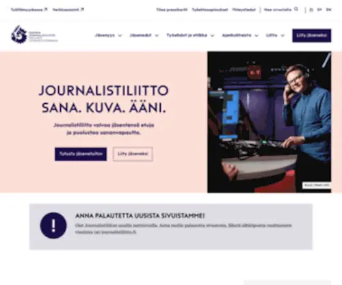 Journalistiliitto.fi(Suomen Journalistiliitto) Screenshot