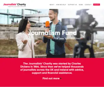 Journalistscharity.org.uk(Journalists' Charity Home) Screenshot