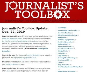 Journaliststoolbox.org(Journalist's Toolbox) Screenshot