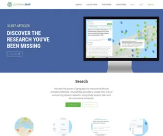 Journalmap.org(Harness the power of geography to improve traditional scholarly searches. JournalMap) Screenshot