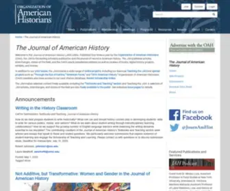 Journalofamericanhistory.org(The Journal of American History) Screenshot