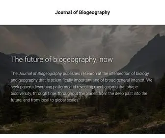 Journalofbiogeographynews.org(Journal of Biogeography) Screenshot