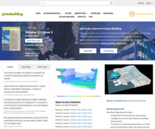 Journalofgreenbuilding.com(Journalofgreenbuilding) Screenshot