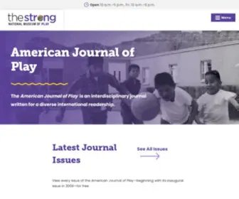 Journalofplay.org(The American Journal of Play®) Screenshot
