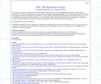 Journalofyoga.org(The Journal of Yoga) Screenshot