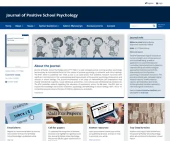 Journalppw.com(Journal of positive school psychology) Screenshot