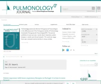 Journalpulmonology.org(Pulmonology) Screenshot