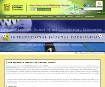 Journalresearchijf.com(International Journal Foundation) Screenshot