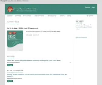 Journalrmc.com(Journal of Rawalpindi Medical College) Screenshot