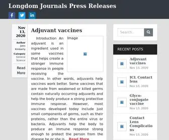 Journalsci.org(Healthcare Journals Press Releases) Screenshot