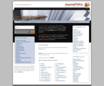 Journaltocs.ac.uk(Tables of Contents (TOCs)) Screenshot