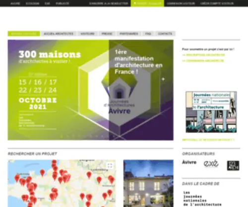Journeesavivre.fr(Les journées d'Architectures à vivre) Screenshot