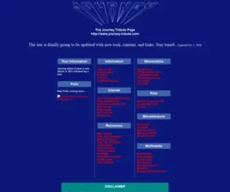 Journey-Tribute.com(Journey) Screenshot