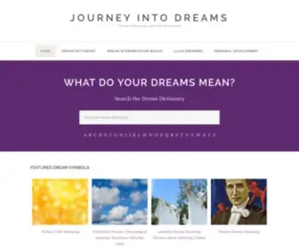 Journeyintodreams.com(Journey Into Dreams) Screenshot