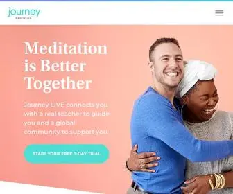 Journeymeditation.com(Meditation is Better Together) Screenshot