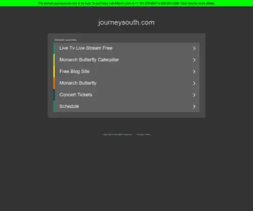 Journeysouth.com(Journeysouth) Screenshot