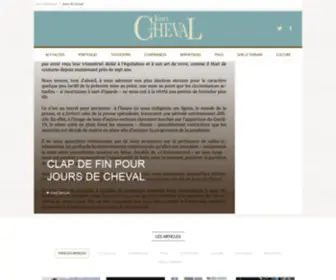 Joursdecheval.fr(Jours de Cheval s'arrête) Screenshot