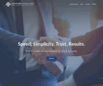 Joutlawconsulting.com(The Trusted Friend of Community Banks) Screenshot