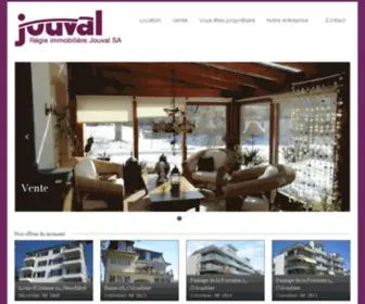 Jouval.ch(Régie Immobilière Jouval SA) Screenshot