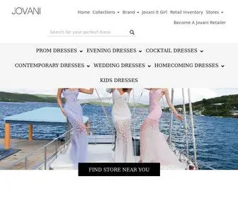 Jovani.com(Jovani Fashion Designer Dresses) Screenshot