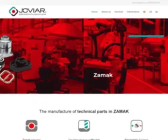 Joviar.es(Fabricación de piezas técnicas fundición en Zamak) Screenshot