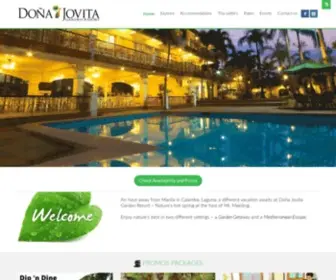 Jovitaresort.com(Dona Jovita Garden Resort) Screenshot