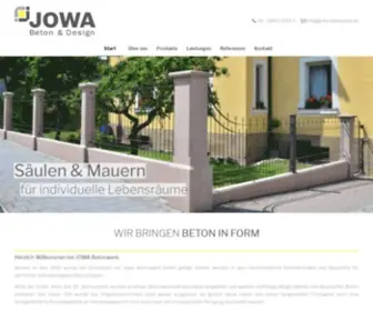 Jowa-Betonwerk.de(Jowa Betonwerk) Screenshot