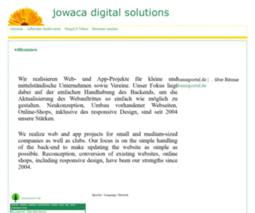 Jowaca.de(Be closer with nature) Screenshot